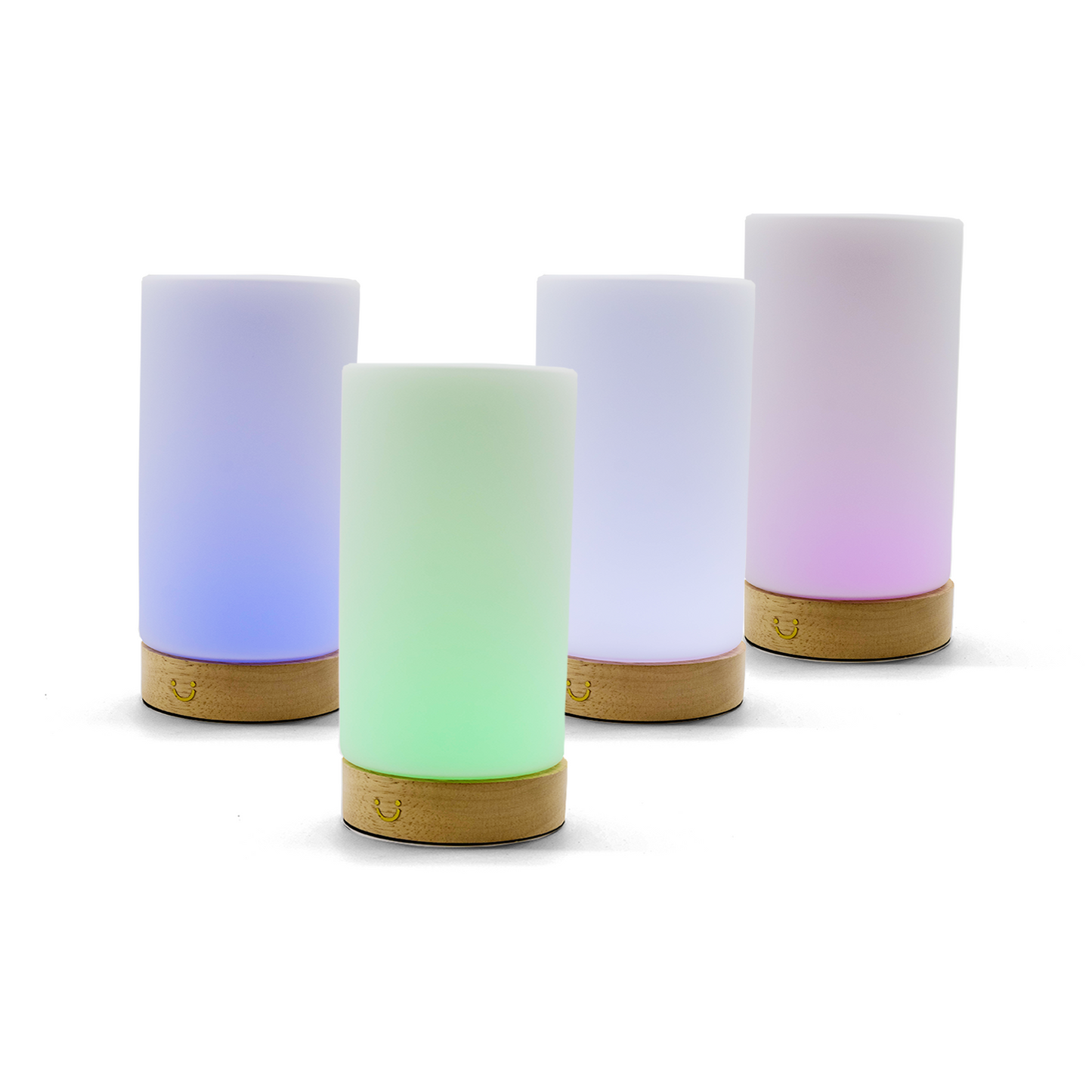 Modern Cylinder Lamp – Natural / Set of Four | LuvLink Canada