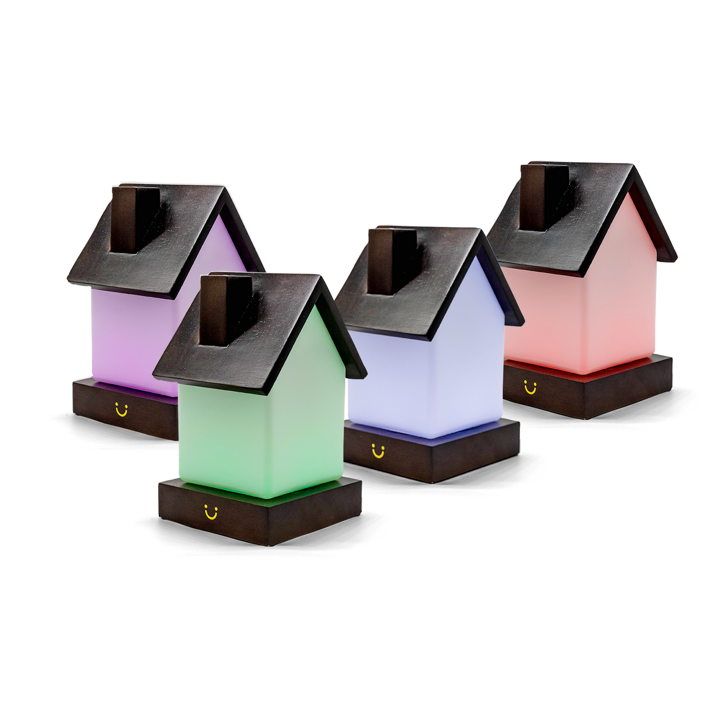 Modern Home Lamp – Walnut / Set of Four | LuvLink Canada