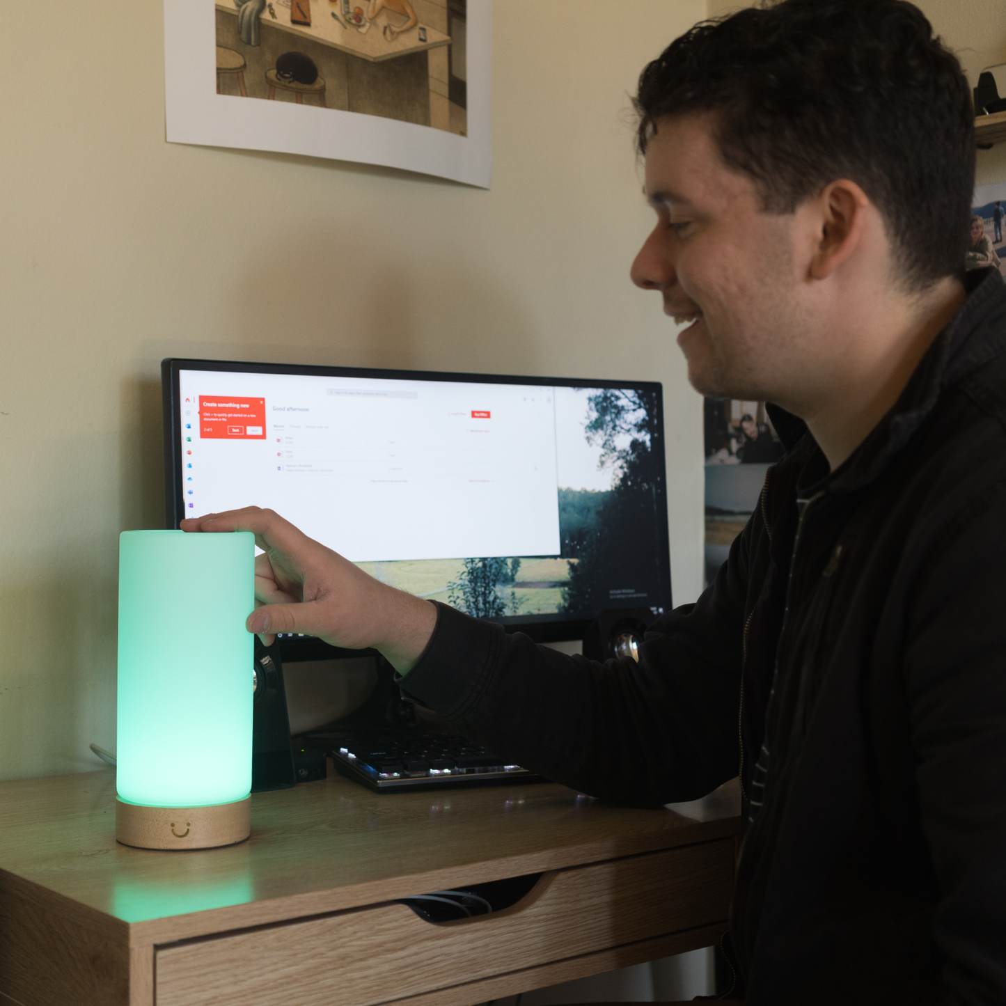 Modern Cylinder Lamp | LuvLink Canada
