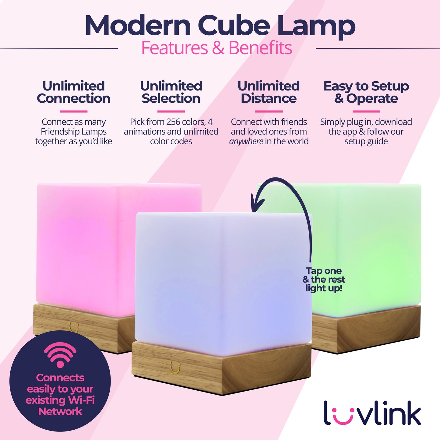 Modern Cube Lamp | LuvLink Canada