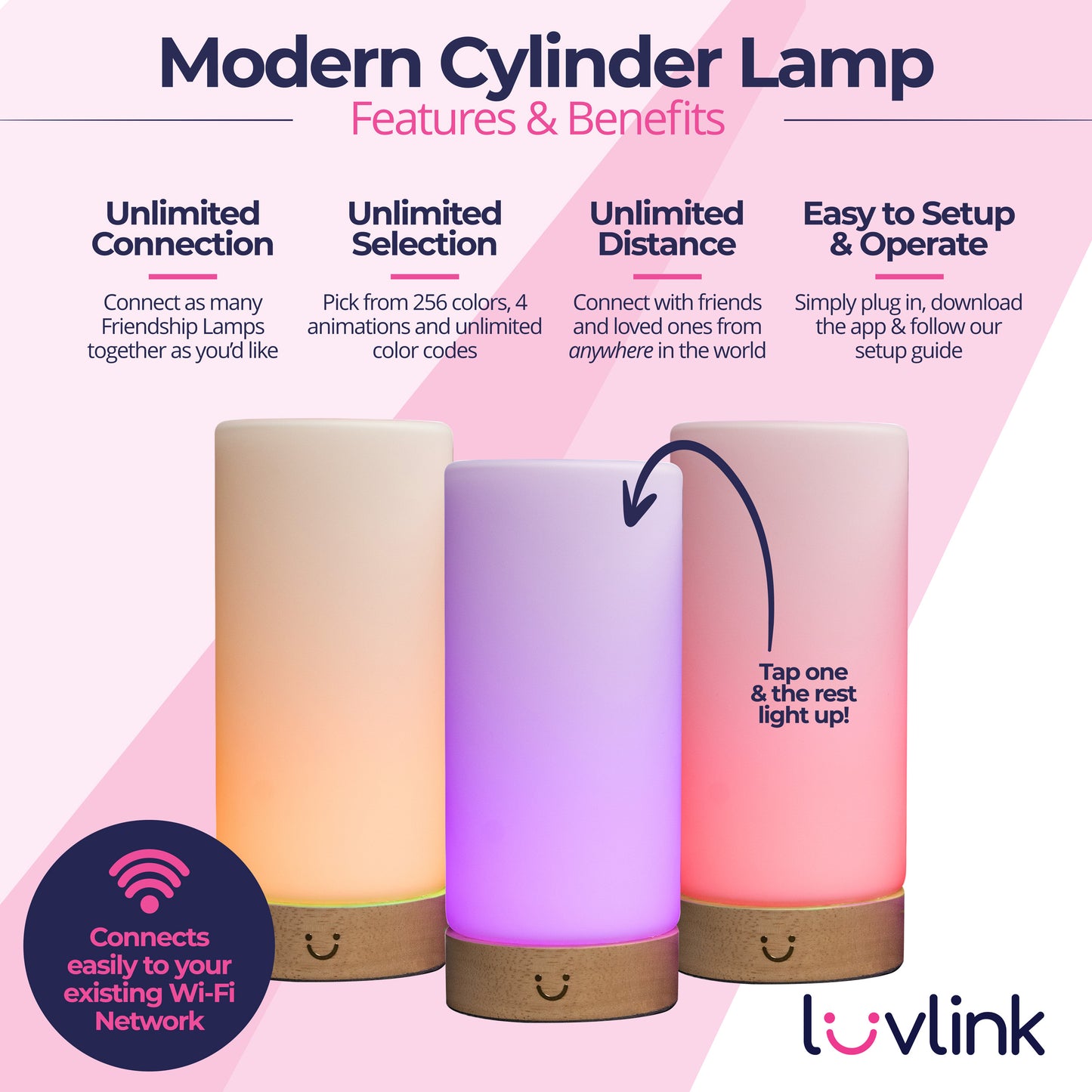 Modern Cylinder Lamp | LuvLink Canada