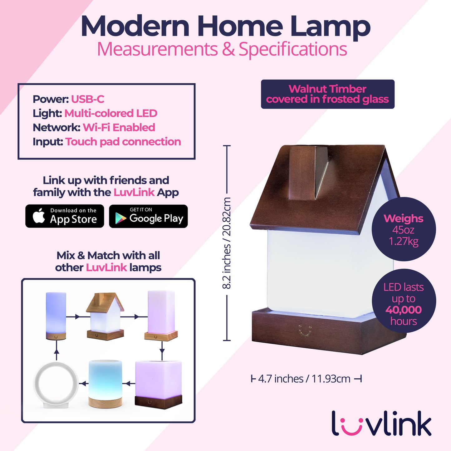 Modern Home Lamp | LuvLink Canada