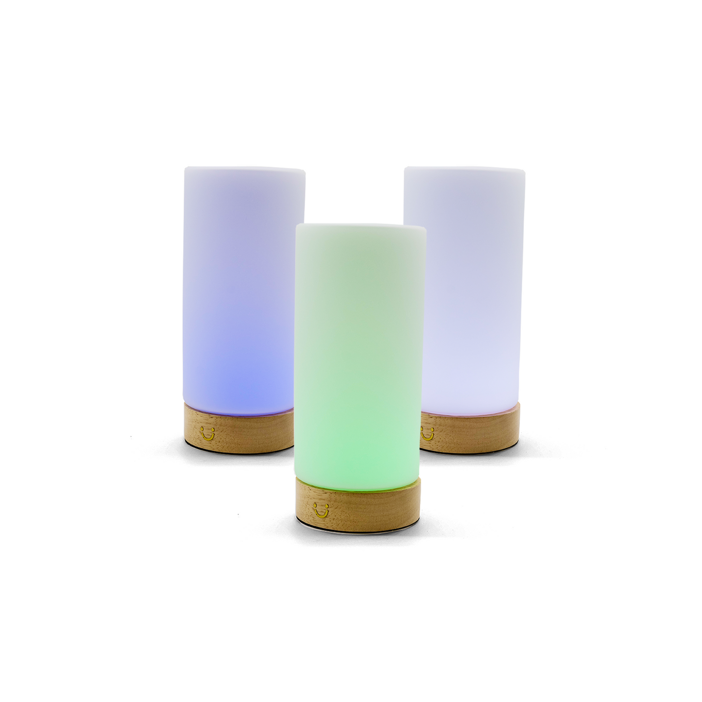 Modern Cylinder Lamp – Natural / Set of Three | LuvLink Canada