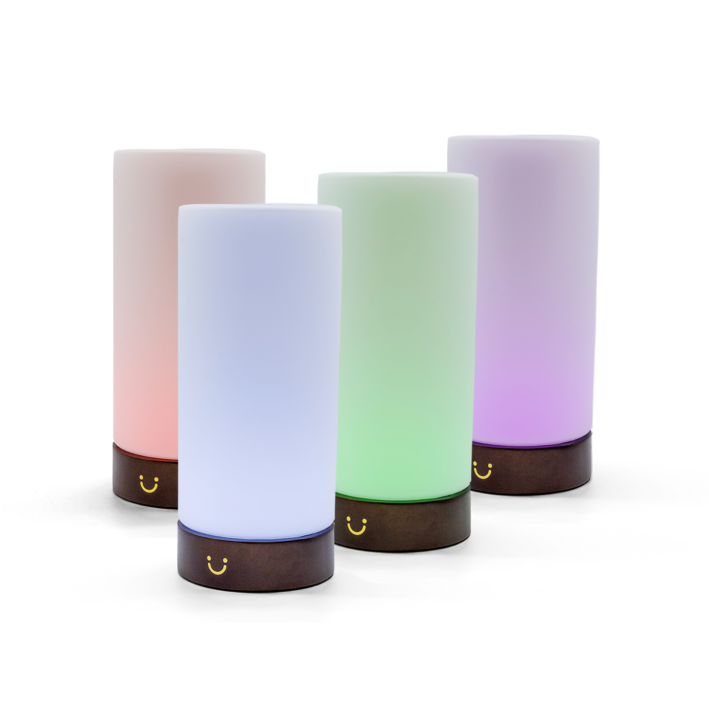 Modern Cylinder Lamp – Walnut / Set of Four | LuvLink Canada