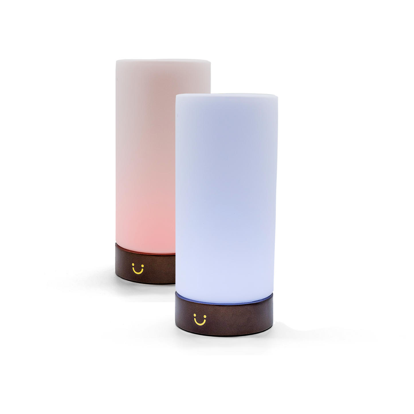 Modern Cylinder Lamp – Walnut / Set of Two | LuvLink Canada