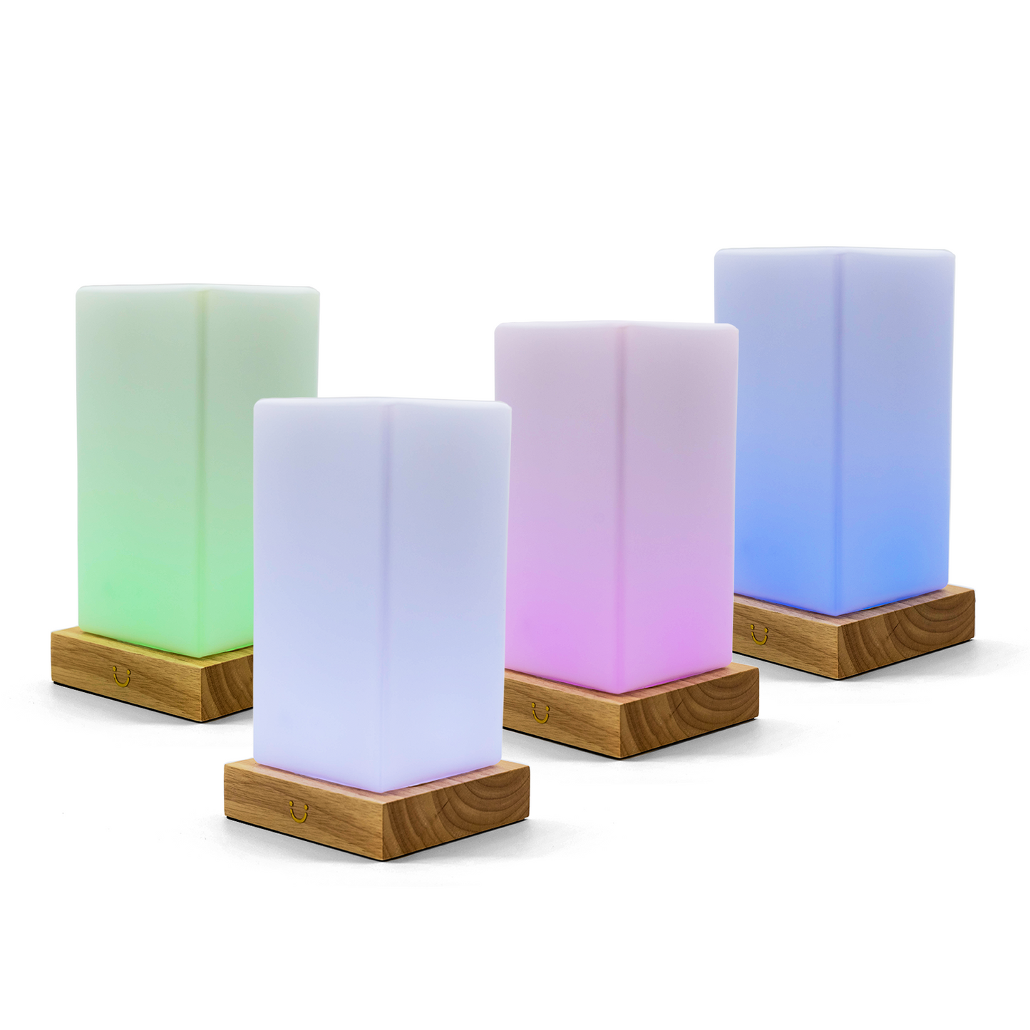 Modern Tower Lamp – Natural / Set of Four | LuvLink Canada