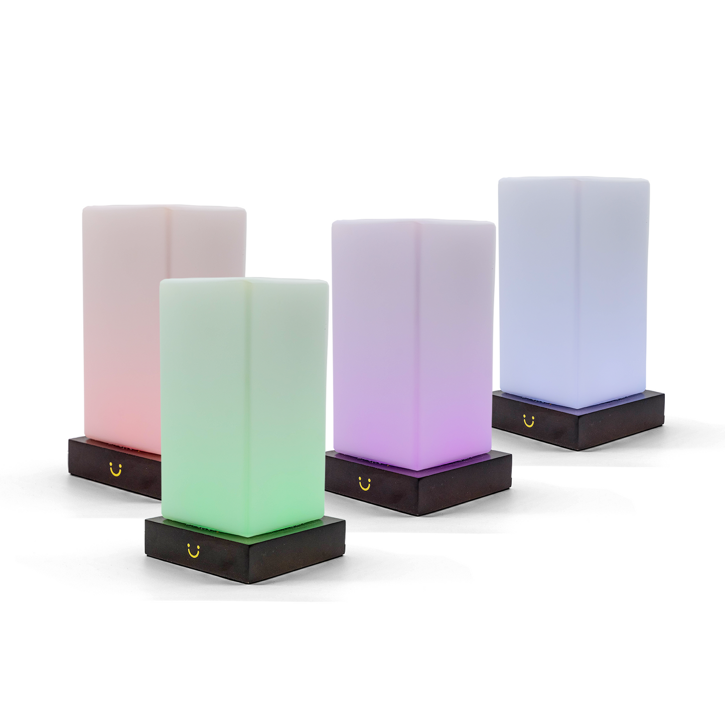 Modern Tower Lamp – Walnut / Set of Four | LuvLink Canada
